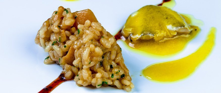 Arroz cremoso de hongos