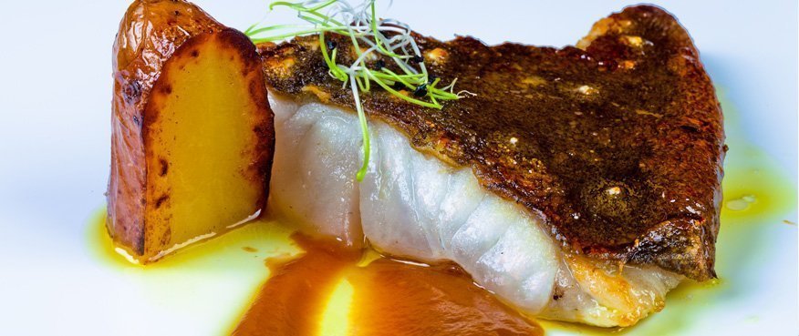 Rodaballo asado